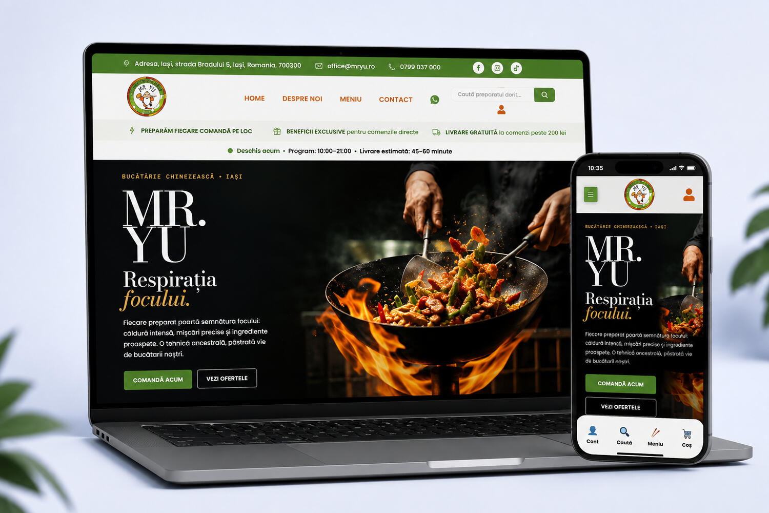 MR YU – Website & E-commerce Proiect MR YU – website e-commerce realizat și optimizat de Digittal Studio